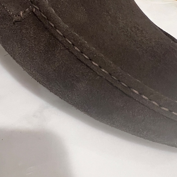 LIKE NEW Class Cavalli Dark Brown Slip-On Suede Logo Plaque Loafers/Driving Moc - Picture 8 of 16